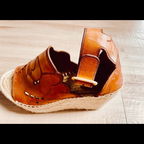 Chloe Handcrafted LeatherWedge Espadrille - Picture 5 of 11